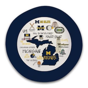 Michigan 13.5 in. 64 fl. oz. Assorted Colors Melamine Serving Bowl