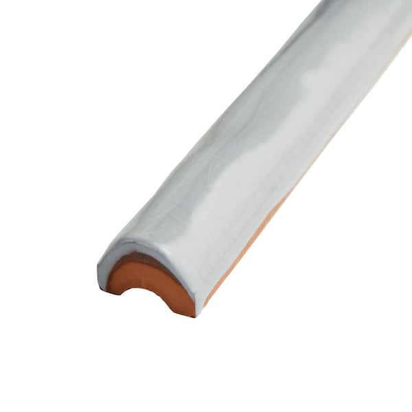 Antic Craquelle Torello Gris Soho 3/4 in. x 6 in. Glossy Ceramic Wall Tile Trim