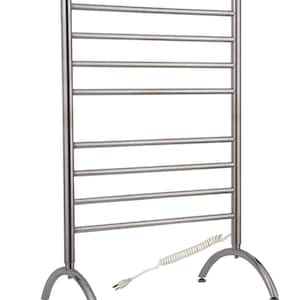 Barcelona 8-Bars Plug-In 120-Volt 37 in. Stainless Steel Towel Warmer in Brushed