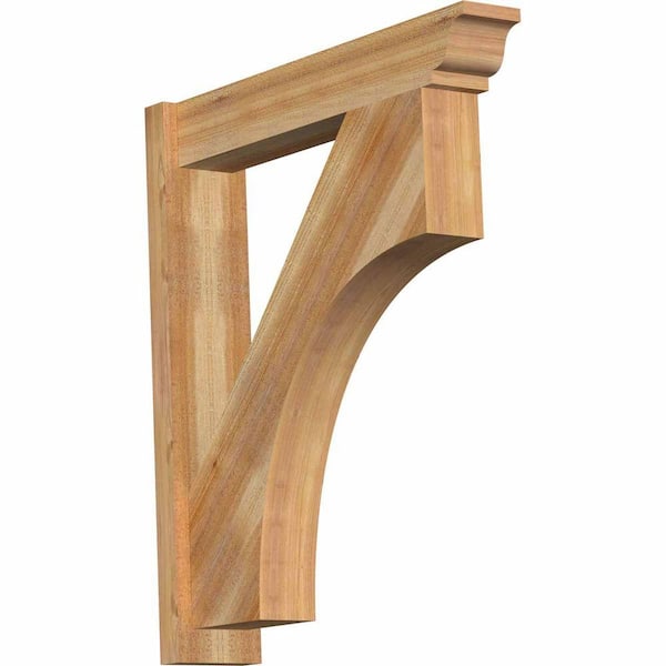 Ekena Millwork 6 in. x 34 in. x 30 in. Western Red Cedar Westlake Traditional Rough Sawn Outlooker