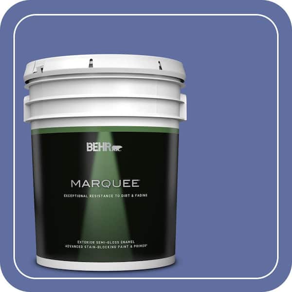 BEHR MARQUEE 5 gal. #610B-6 Stained Glass Semi-Gloss Enamel Exterior Paint & Primer