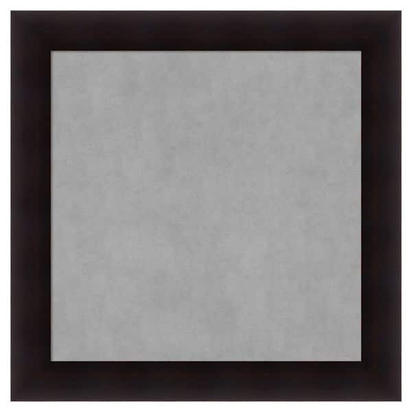 Amanti Art Portico Espresso 30 in. x 30 in. Framed Magnetic Board