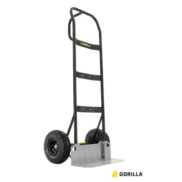 Gorilla 800 lbs. Capacity Steel Hand Truck with Multi-Grip Handle, Wideload Toe Plate, Super Duty Axle with Non-Slip Foot Lever