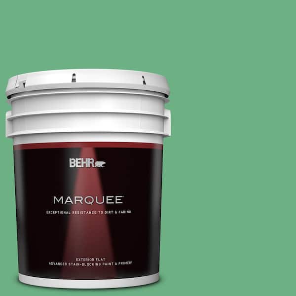 BEHR MARQUEE 5 gal. #P410-5 Lily Pads Flat Exterior Paint & Primer