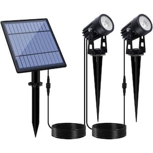 Solar Spotlights Solar Powered Landscape Lights, Cool White