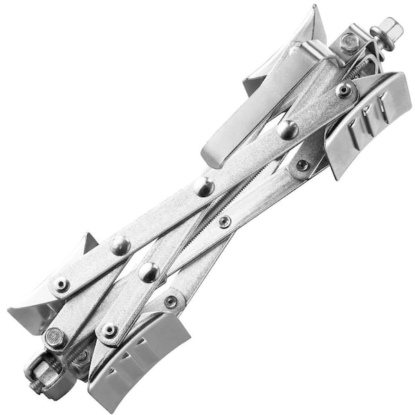 Camper Wheel Chock Stabilizer, X-shaped RV Stabilizer Wheel Chock, Fit for 1.5 in. to 10 in. Tire Space