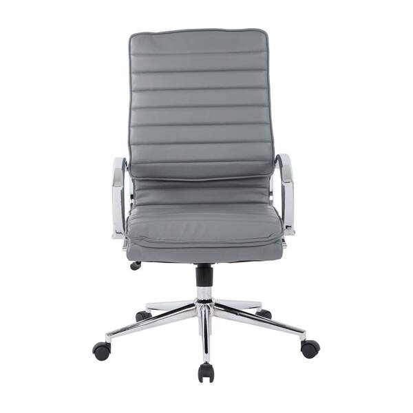 Office Star Products Low Back Executive Office Chair With Chrome Base 