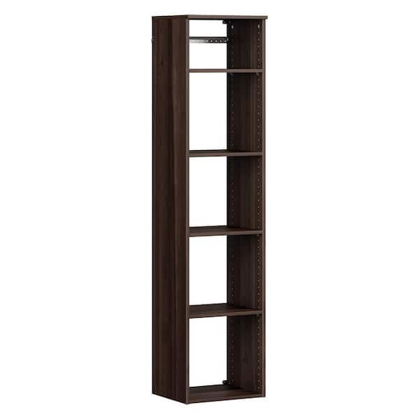 ClosetMaid Style+ 17 in. W Modern Walnut Hanging Wood Closet Tower