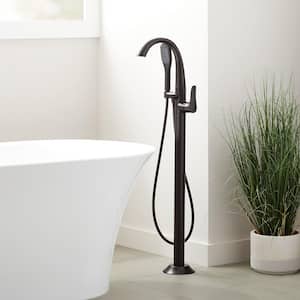 Provincetown Single-Handle Freestanding Tub Faucet with Hand Shower in Matte Black