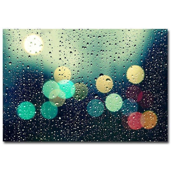 Trademark Fine Art 16 in. x 24 in. Rainy City Canvas Art