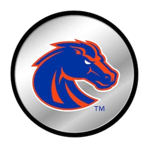 17 in. Boise State Broncos Mascot Modern Disc Mirrored Decorative Sign
