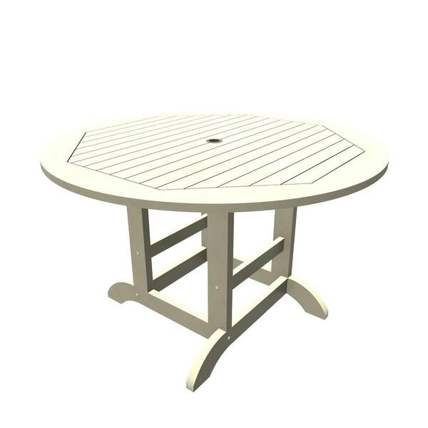 round plastic patio dining table