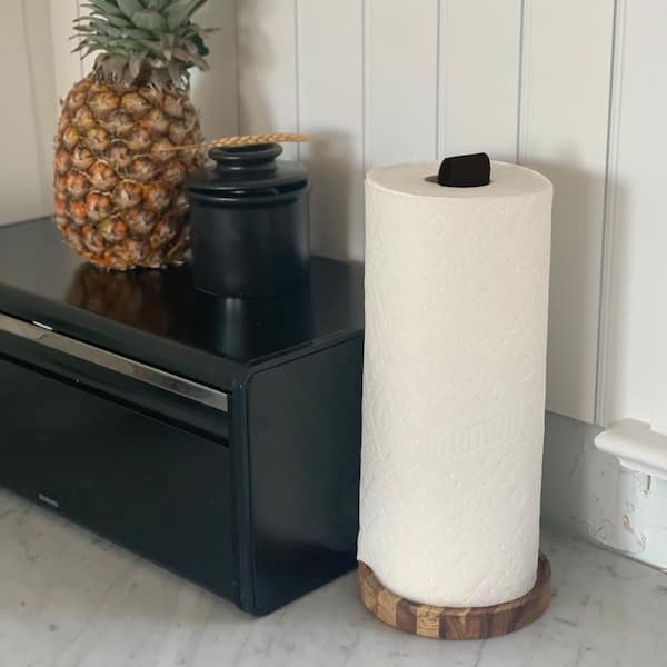 Acacia Wood Paper Towel Holder