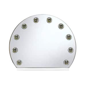 18 in. W x 15 in. H Glass White Vanity Mirror