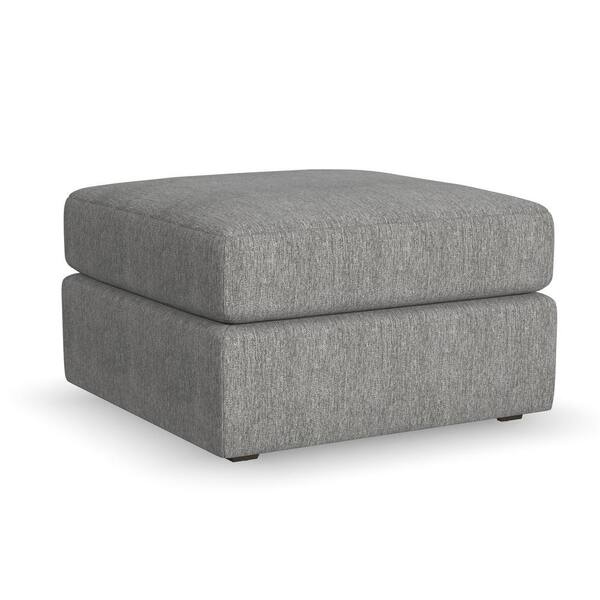 FLEXSTEEL Flex Pebble Dark Gray Live Smart Polyester Performance Fabric  Square 31 in. Storage Ottoman 9022092S31302 - The Home Depot