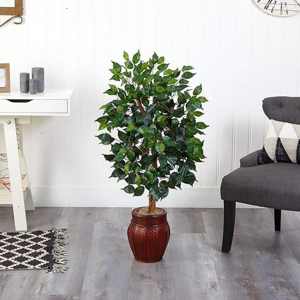 3.6 ft. Artificial Ficus Tree in Planter for Indoor/Outdoor price history on PriceWatchPro