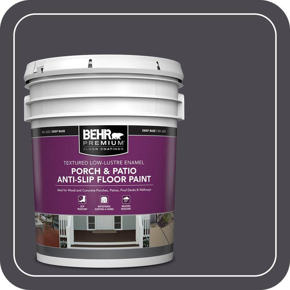 BEHR PREMIUM 5 gal. #N560-7 Limoscene Textured Low-Lustre Enamel ...