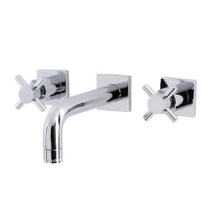 Concord 2-Handle Wall-Mount Bathroom Faucets in Polished Chrome
