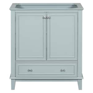 30 in. Modern Classic Bath Vanity Cabinet without Top in Green