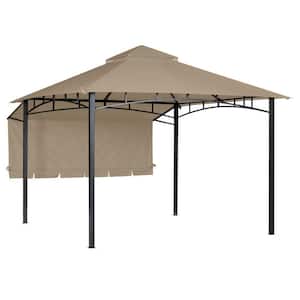 RipLock 350 Beige Replacement Canopy for 10 ft. x 10 ft. Garden House with Awning
