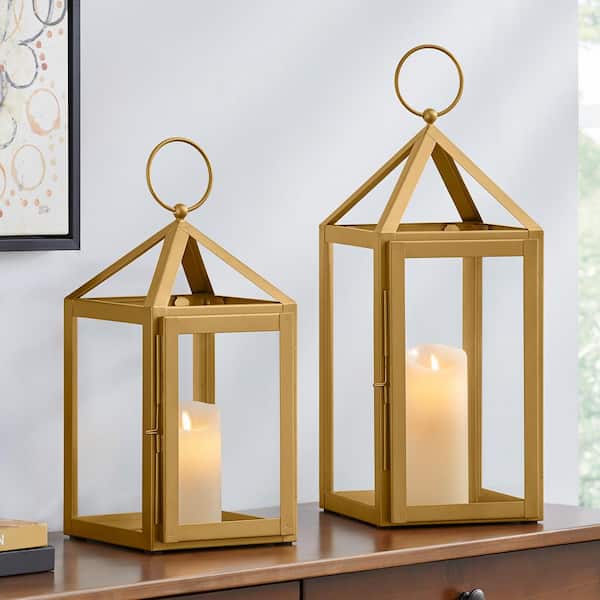 Long Burning Candles (2) with Metal Holders