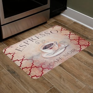 24 x 36 Anti-Fatigue Kitchen Floor Mat Cafe Noir - J&V Textiles