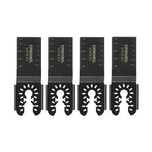 Universal Dual Interface 2 in. Wood Drywall and Plastic Oscillating Multi Tool Flush Cut Blades (4-Pack)