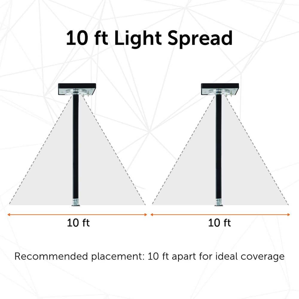 Black Cast Aluminum LED Solar Pathway Light, 26.75 Inch