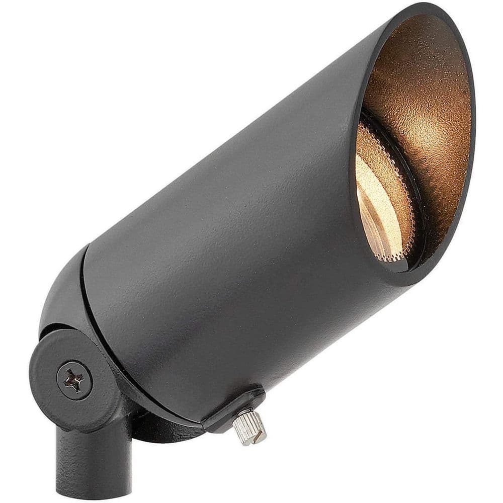 LumaCORE 475 Lumens Black Hardwired 7.5-Watt 3K LED Outdoor Spotlight with Integrated LED