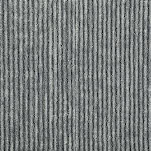 Graphix - Kirkwood - Gray Residential 24 x 24 in. Glue-Down Carpet Tile Square (48 sq. ft.)