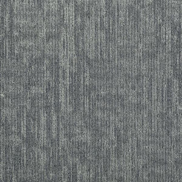 Graphix-Maple Sugar Gray Residential 24 in. x 24 in. Glue-Down Carpet Tile Square (48 sq. ft. )