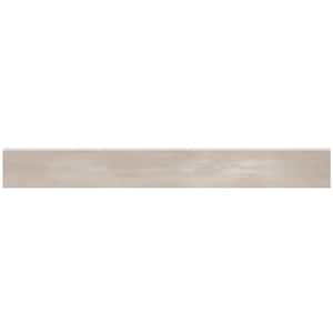 Ray Taupe 3 in. x 24 in. Concrete Look Porcelain Bullnose Tile Trim (20.00 ft./Case)