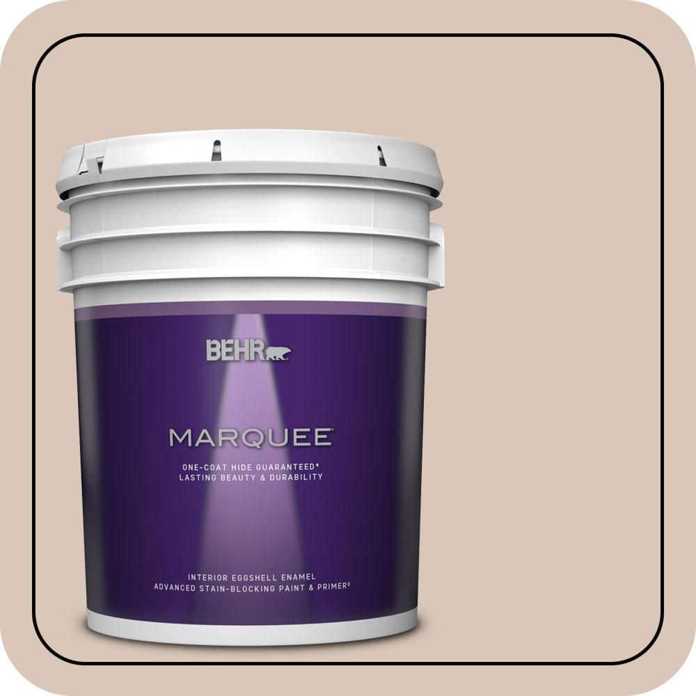 5 gal. #MQ3-38 Suede Beige One-Coat Hide Eggshell Enamel Interior Paint & Primer price history on PriceWatchPro