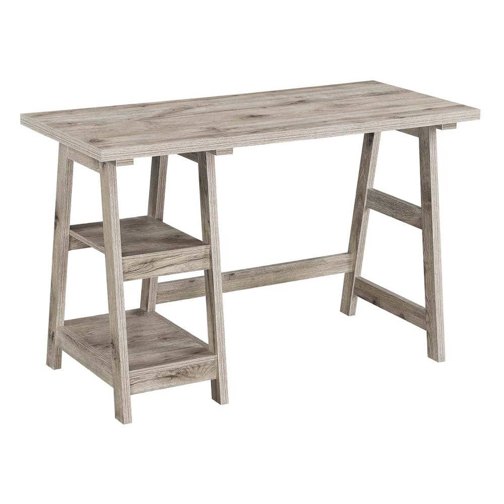 Convenience Concepts Designs2Go 47 in.(W) Sandstone Trestle Desk
