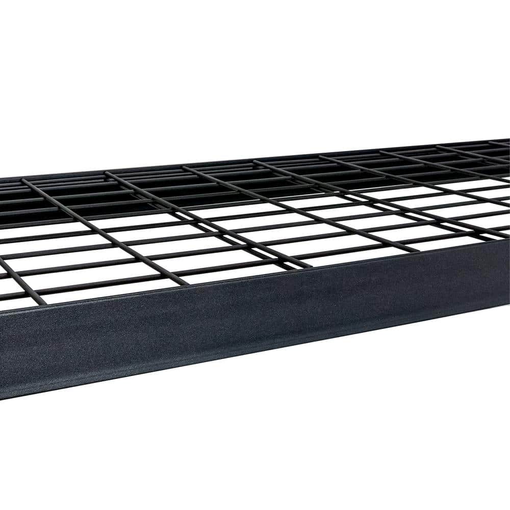 Black Powder Coated 5-Tier Metal Wire Shelving Unit
