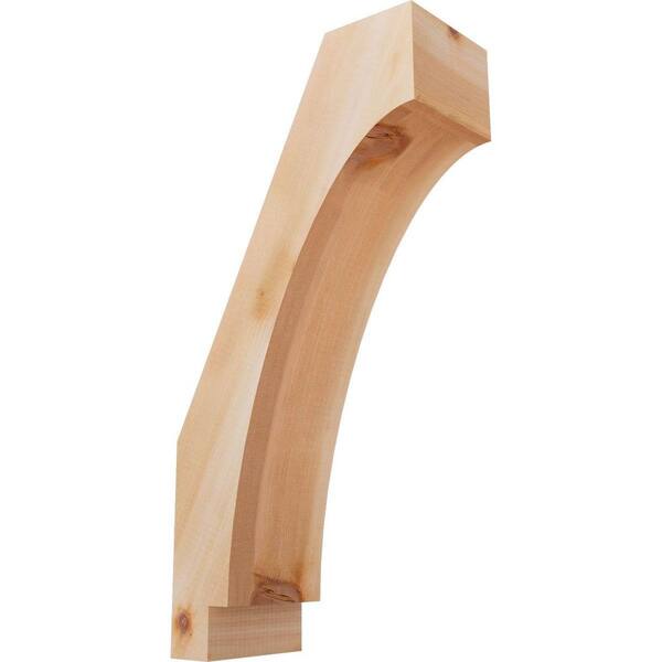 Ekena Millwork 5 1/2"W x 12"D x 24"H Imperial Smooth Knee Brace, Western Red Cedar
