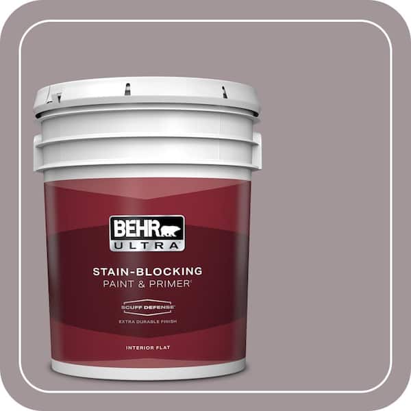 BEHR ULTRA 5 gal. #PPU17-13 Heather Plume Extra Durable Flat Interior Paint & Primer