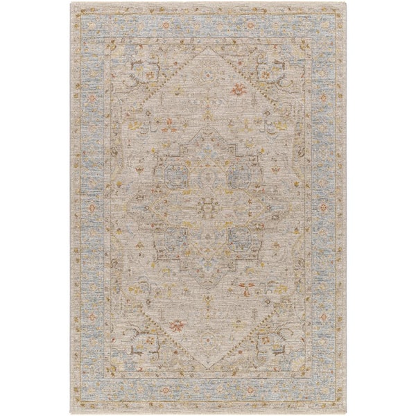 Livabliss Avant Garde Gray Traditional 5 ft. x 7 ft. Indoor Area Rug