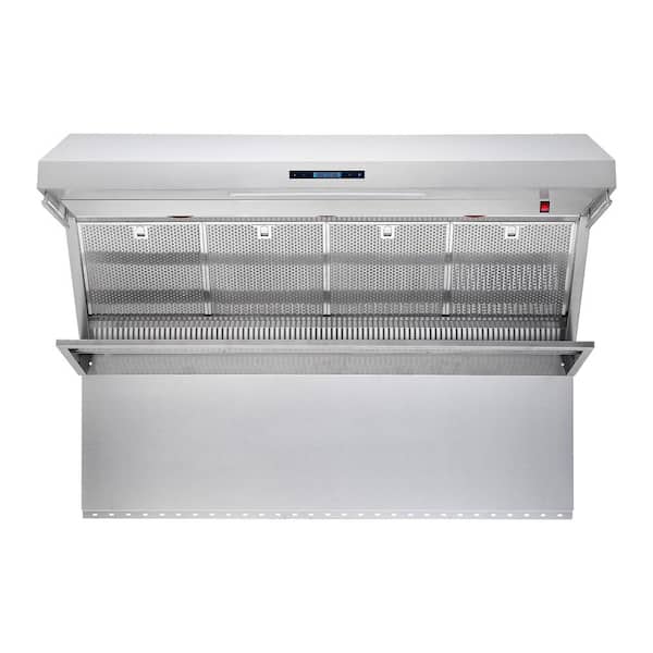 Forno Savona 60 in. Stainless Steel Wall Mount Range Hood with Hybrid Filters and Back Splash