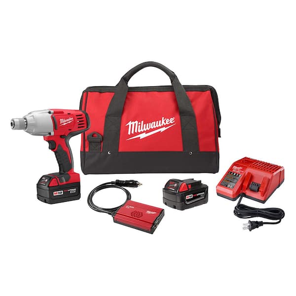 Milwaukee M18 18V Lithium-Ion Cordless 7/16 in. Impact Wrench Kit W/(2) 3.0Ah Batteries, Charger, Hard Case