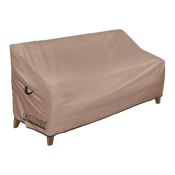 Angel Sar 58 in. x 28 in. x 35 in. Waterproof Brown Outdoor Sofa Cover