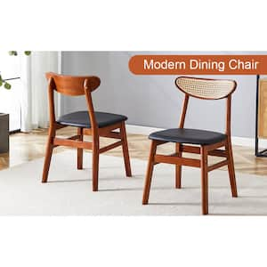 Hailey Walnut Solid Wood Dining Chair set of 2