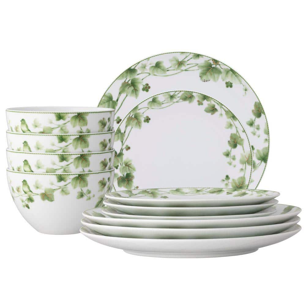 Noritake Noritake Ivy Whisper Porcelain (Green) 12-Piece