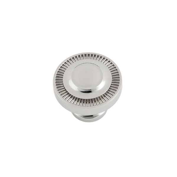 Sumner Street Home Hardware Minted 1.5 in. Polished Nickel Large Knob  RL060056 - The Home Depot