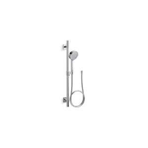 Awaken G110 4-Spray Wall Mount Handheld Shower Head with 2.5 GPM in Polished Chrome