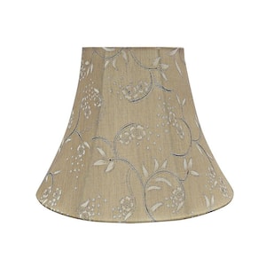 12 in. x 9.5 in. Light Gold Bell Lamp Shade