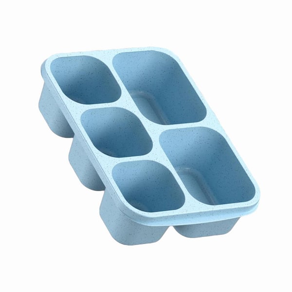 Wheat Green/Blue/Pink/Beige Reusable Lunch Box Set of 4