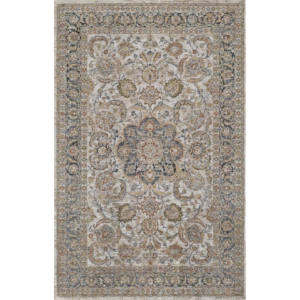 MILLERTON HOME Ivy Ivory 12 ft. x 15 ft. Vintage Moroccan Area Rug ...