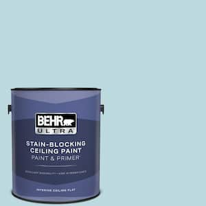 1 gal. #S460-1 Air Blue Ceiling Flat Interior Paint and Primer