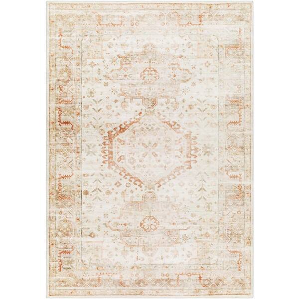 Livabliss Erin Cream Traditional 2 ft. x 3 ft. Indoor Area Rug